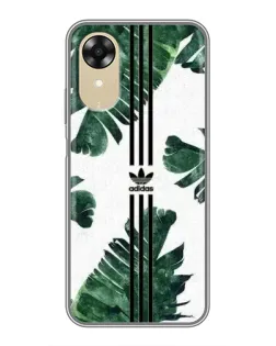 Чехол для OPPO A17k с картинкой «Пальмовые листья адидас»
