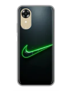 Чехол для OPPO A17k с картинкой «Неоновый контур Nike» Чехол для OPPO A17k с картинкой «Неоновый контур Nike»
