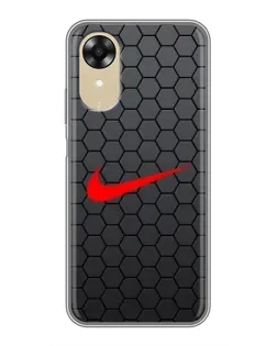 Чехол для OPPO A17k с картинкой «Nike — карбоновая сетка»