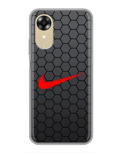 Чехол для OPPO A17k с картинкой «Nike — карбоновая сетка»