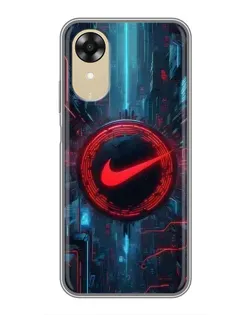 Чохол для OPPO A17k з картинкою «Техногенний стиль Nike» Чохол для OPPO A17k з картинкою «Техногенний стиль Nike»
