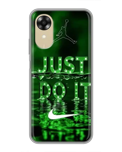 Чехол для OPPO A17k с картинкой «Зеленый неоновый Nike»