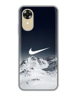 Чохол для OPPO A17k з картинкою «Nike — зимові гори» Чохол для OPPO A17k з картинкою «Nike — зимові гори»