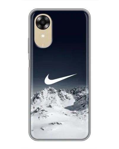 Чехол для OPPO A17k с картинкой «Nike — зимние горы»