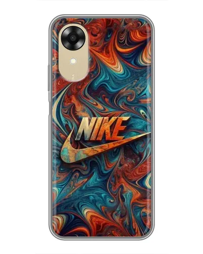 Чехол для OPPO A17k с картинкой «Nike в абстракции»