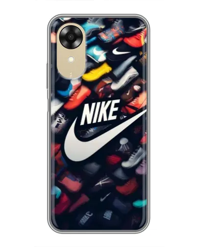 Чехол для OPPO A17k с картинкой «Коллекция кроссовок Nike»