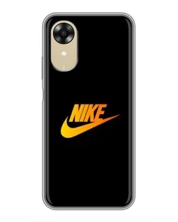 Чохол для OPPO A17k з картинкою «Золотий логотип Nike» Чохол для OPPO A17k з картинкою «Золотий логотип Nike»