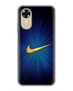Чохол для OPPO A17k з картинкою «Синій пульс Nike» Чохол для OPPO A17k з картинкою «Синій пульс Nike»