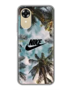 Чохол для OPPO A17k з картинкою «Тропічний принт Nike» Чохол для OPPO A17k з картинкою «Тропічний принт Nike»