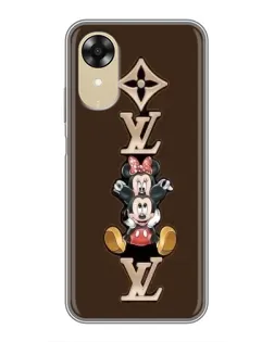 Чехол для OPPO A17k с картинкой «LV и Микки Маус»