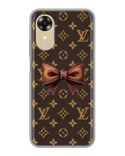 Чехол для OPPO A17k с картинкой «LV с бантом»