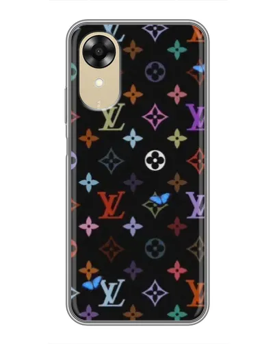 Чехол для OPPO A17k с картинкой «Цветная монограмма LV» Чехол для OPPO A17k с картинкой «Цветная монограмма LV»