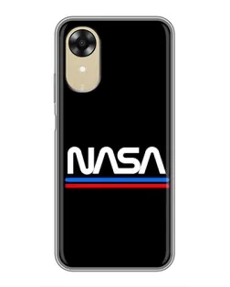 Чехол для OPPO A17k с картинкой «NASA — классика Red Blue»