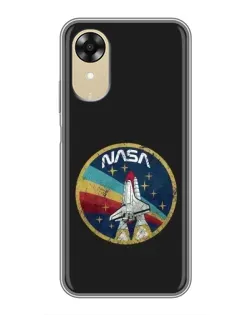 Чехол для OPPO A17k с картинкой «NASA — эмблема миссии»