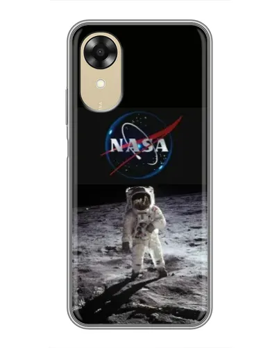 Чехол для OPPO A17k с картинкой «Астронавт на Луне»