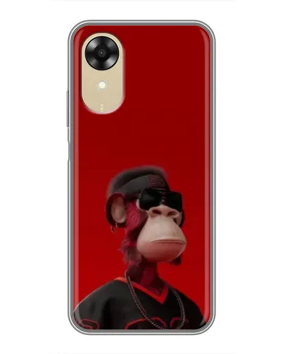 Чехол для OPPO A17k с картинкой «Bored Ape в красном» Чехол для OPPO A17k с картинкой «Bored Ape в красном»