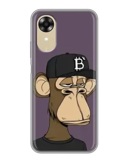 Чехол для OPPO A17k с картинкой «Bored Ape в кепке»