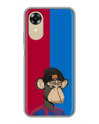 Чехол для OPPO A17k с картинкой «Bored Ape — фанат Барсы» Чехол для OPPO A17k с картинкой «Bored Ape — фанат Барсы»