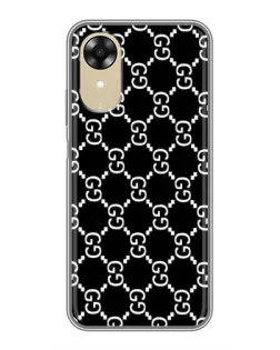 Чехол для OPPO A17k с картинкой «Gucci — сетчатый паттерн»