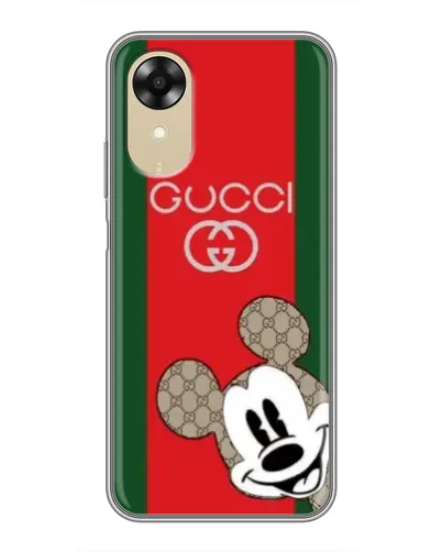 Чехол для OPPO A17k с картинкой «Gucci — полосы и Микки» Чехол для OPPO A17k с картинкой «Gucci — полосы и Микки»
