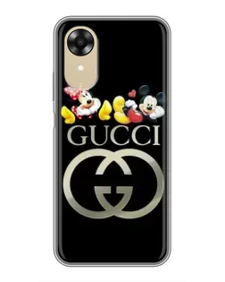 Чехол для OPPO A17k с картинкой «Gucci — герои Disney»