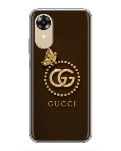 Чехол для OPPO A17k с картинкой «Gucci — золотая бабочка» Чехол для OPPO A17k с картинкой «Gucci — золотая бабочка»