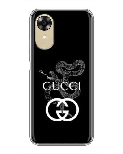 Чехол для OPPO A17k с картинкой «Gucci — серебряная змея» Чехол для OPPO A17k с картинкой «Gucci — серебряная змея»