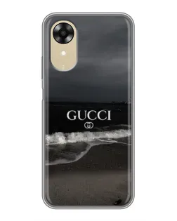 Чехол для OPPO A17k с картинкой «Gucci — морской прибой»