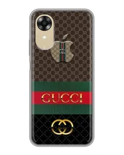 Чехол для OPPO A17k с картинкой «Gucci — брендированный десерт»