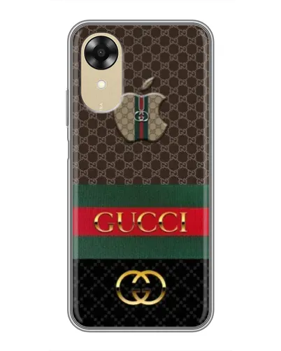 Чехол для OPPO A17k с картинкой «Gucci — брендированный десерт» Чехол для OPPO A17k с картинкой «Gucci — брендированный десерт»