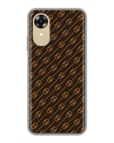 Чехол для OPPO A17k с картинкой «Gucci — золотые диагонали» Чехол для OPPO A17k с картинкой «Gucci — золотые диагонали»