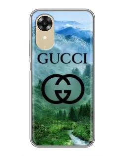 Чехол для OPPO A17k с картинкой «Gucci — горный пейзаж»