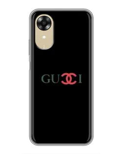 Чехол для OPPO A17k с картинкой «Gucci — красный градиент»