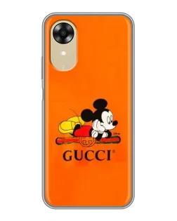 Чехол для OPPO A17k с картинкой «Микки Маус Gucci — оранж» Чехол для OPPO A17k с картинкой «Микки Маус Gucci — оранж»