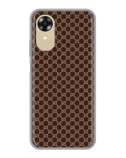 Чехол для OPPO A17k с картинкой «Gucci — шоколадная сетка» Чехол для OPPO A17k с картинкой «Gucci — шоколадная сетка»