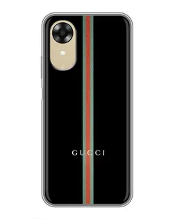 Чехол для OPPO A17k с картинкой «Gucci — строгая линия» Чехол для OPPO A17k с картинкой «Gucci — строгая линия»