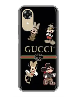Чехол для OPPO A17k с картинкой «Gucci — герои Disney и монограмма» Чехол для OPPO A17k с картинкой «Gucci — герои Disney и монограмма»