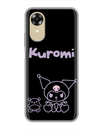 Чехол для OPPO A17k с картинкой «Kuromi — черный минимализм» Чехол для OPPO A17k с картинкой «Kuromi — черный минимализм»