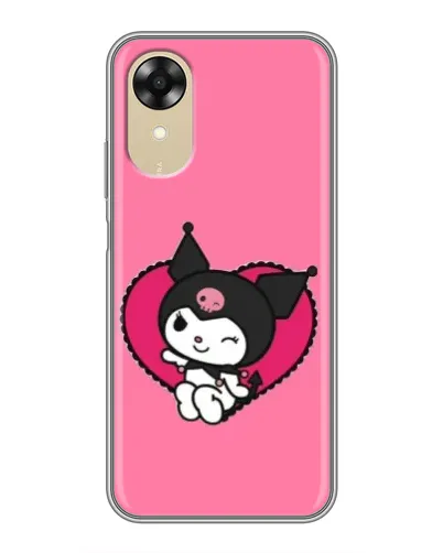 Чехол для OPPO A17k с картинкой «Kuromi — любовь в сердце» Чехол для OPPO A17k с картинкой «Kuromi — любовь в сердце»