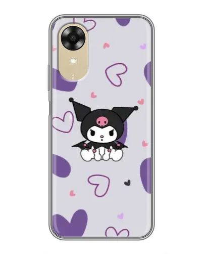Чехол для OPPO A17k с картинкой «Kuromi и лавандовые сердца» Чехол для OPPO A17k с картинкой «Kuromi и лавандовые сердца»