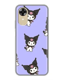 Чехол для OPPO A17k с картинкой «Паттерн с Kuromi»