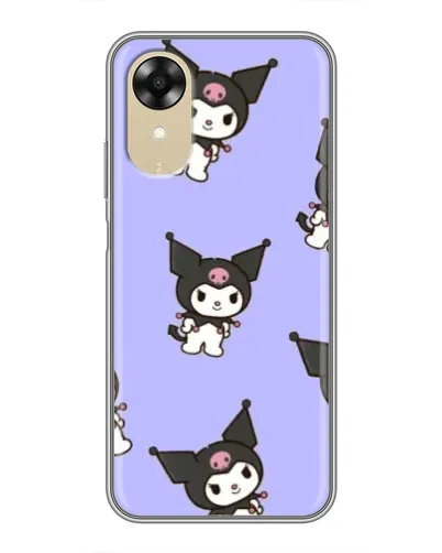 Чехол для OPPO A17k с картинкой «Паттерн с Kuromi» Чехол для OPPO A17k с картинкой «Паттерн с Kuromi»