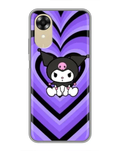 Чехол для OPPO A17k с картинкой «Kuromi и фиолетовые сердца» Чехол для OPPO A17k с картинкой «Kuromi и фиолетовые сердца»