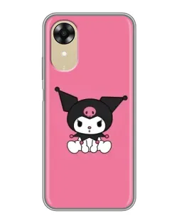 Чехол для OPPO A17k с картинкой «Хмурая Kuromi»