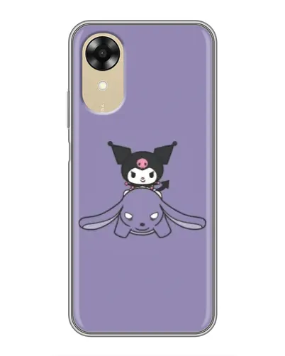 Чехол для OPPO A17k с картинкой «Kuromi на лиловом фоне» Чехол для OPPO A17k с картинкой «Kuromi на лиловом фоне»