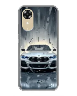 Чехол для OPPO A17k с картинкой «BMW в свете фар»