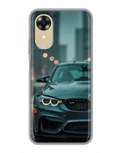 Чехол для OPPO A17k с картинкой «BMW в огнях города»