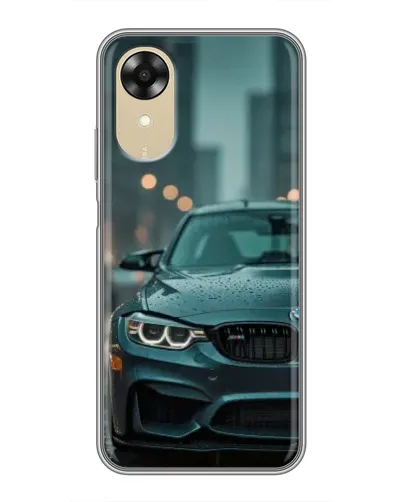 Чехол для OPPO A17k с картинкой «BMW в огнях города»