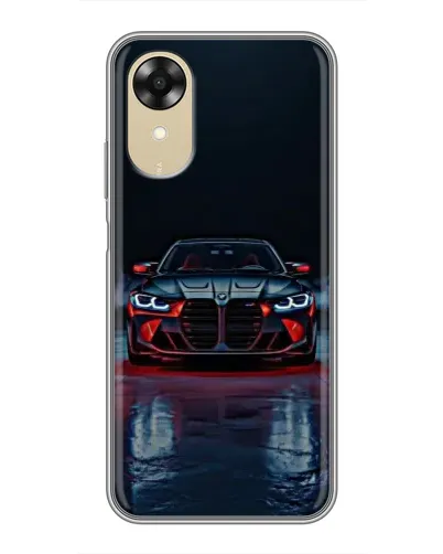 Чехол для OPPO A17k с картинкой «BMW на мокрой дороге»