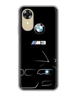 Чехол для OPPO A17k с картинкой «Минималистичный принт BMW M3»